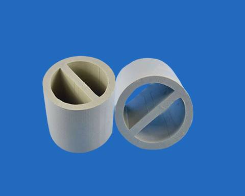 Two ceramic mini lessing rings shows different views.